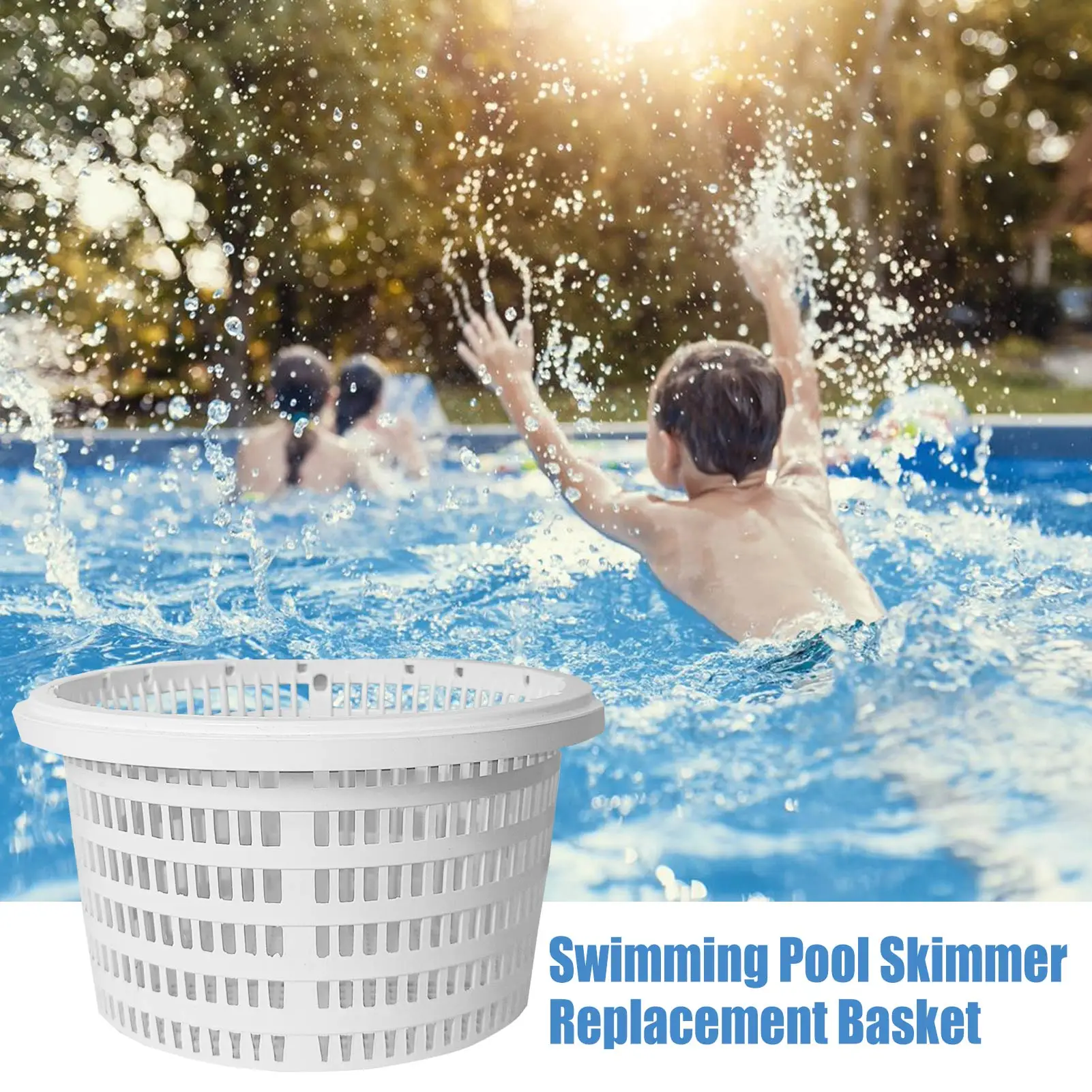 

Pool Filter Basket Replacement Durable Pool Skimmer Baskets Round Strainer Basket Skim Remove Leaves Bugs and Debris For Pools