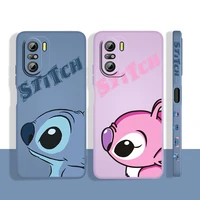 stitch of disney lovely for xiaomi redmi k50 k40 10x 10 9t 9at 9a 9c 9 8a 8 7 6a gaming pro liquid left rope phone case