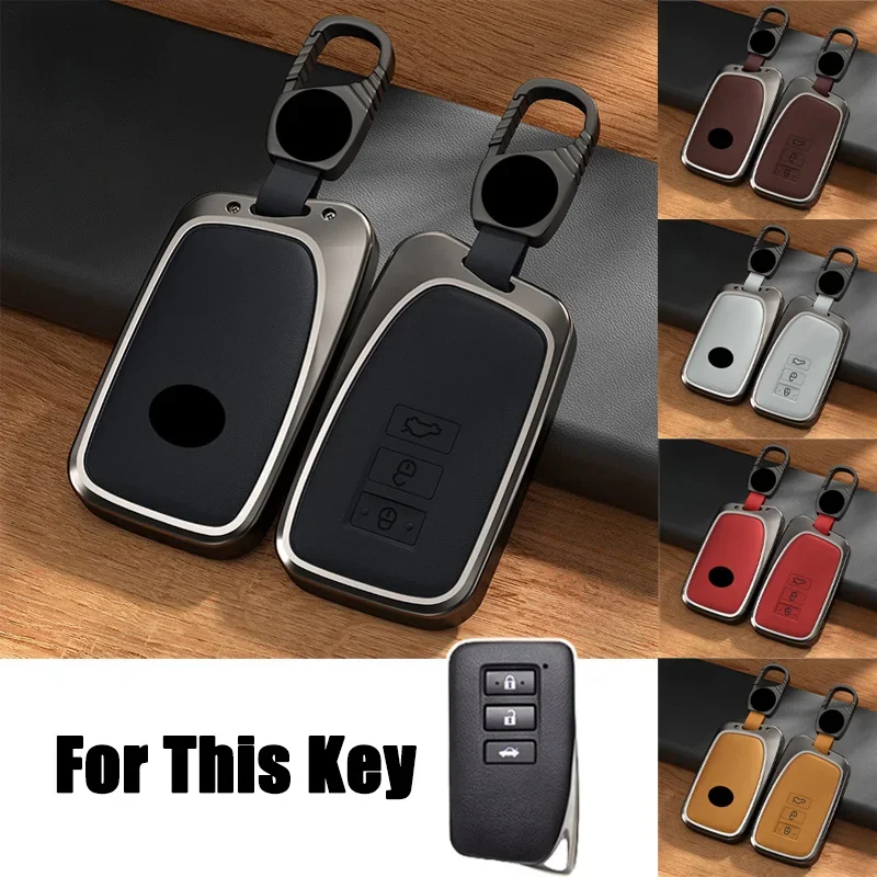 Кожаный Автомобильный Брелок для смарт-ключей из алюминиевого сплава чехол Lexus GS