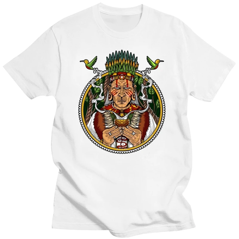 Аяуаска шамань психоделический DMT фестиваль хиппи футболка Винтажный Мужской