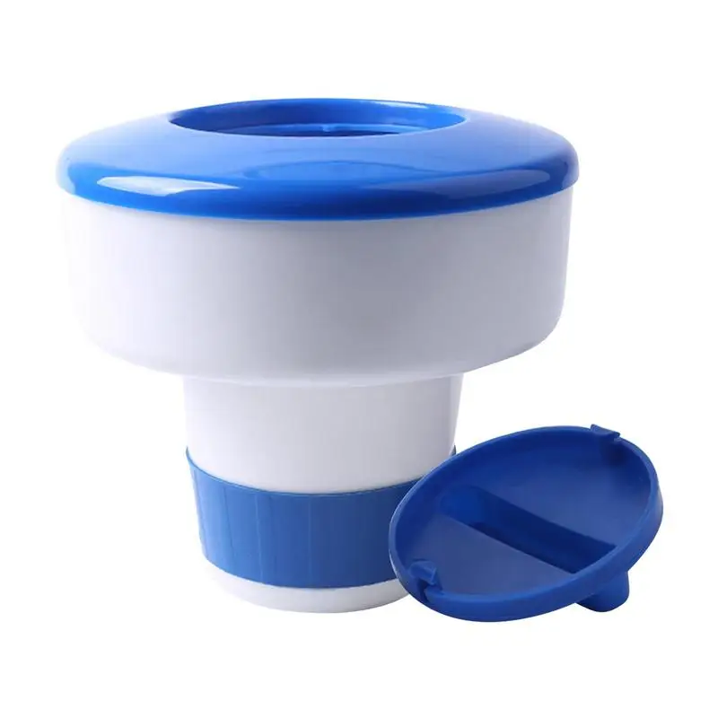 

Floating Pool Chlorine Dispenser Adjustable Hot Tub Chlorine Floater Large Capacity Pool Tablet Holder Chlorine Floater For