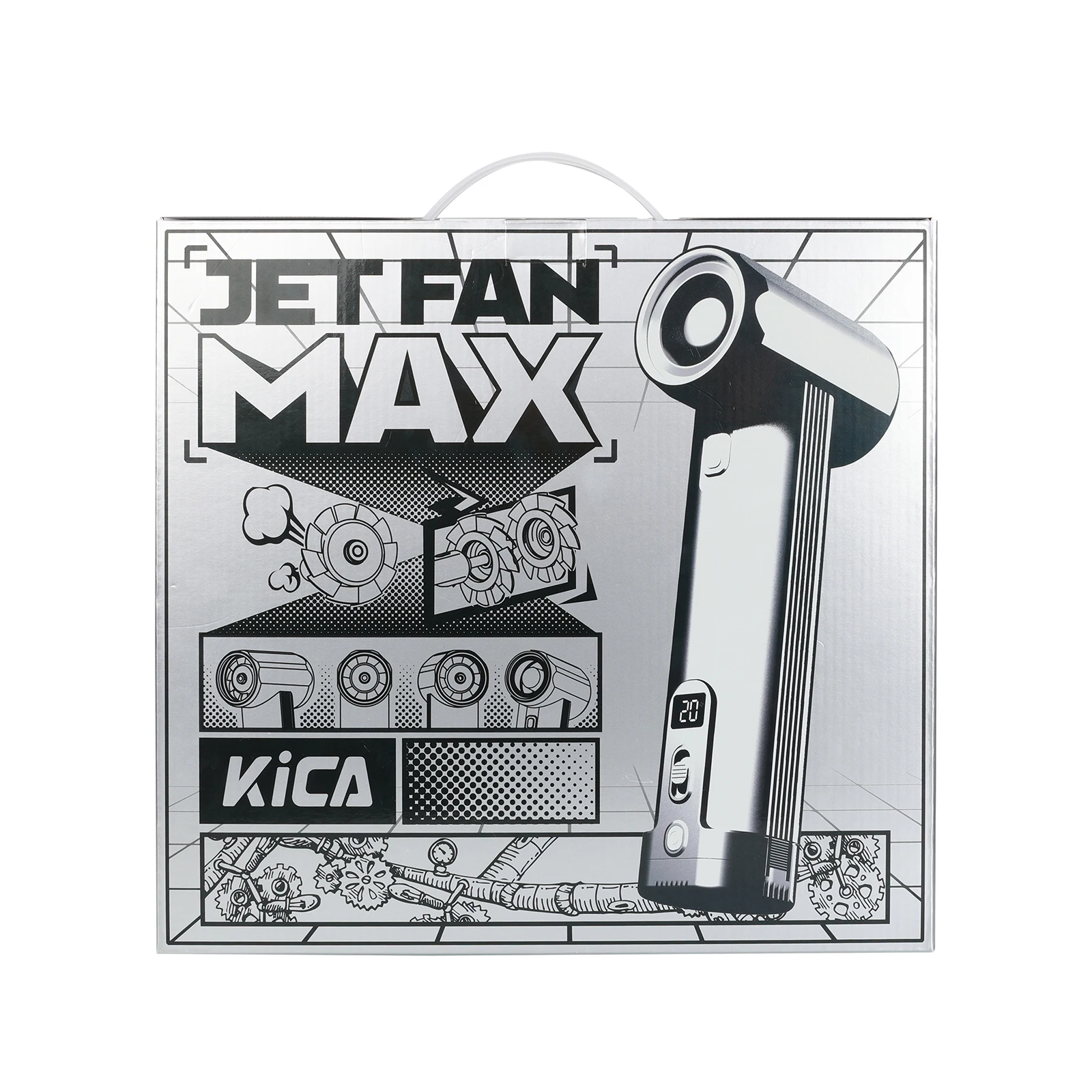 Фото Kica Jet Fan MAX Автомобильный воздуходувка и вакуумный турбовентилятор, электрический беспроводной сильный вентилятор 85000 RMP Макс. 785 Вт Двигатель №2