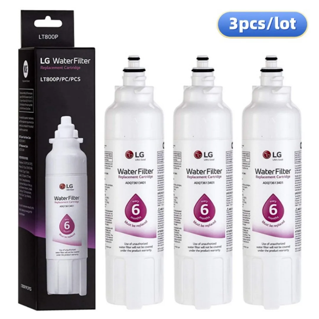 3 Pack LG LT800P Refrigerator Water Filter Replacement For LT-800P、ADQ73613401、ADQ75795104、Kenmore 9490、ADQ73613408