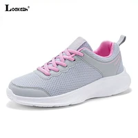 loekeah fashion casual shoes for women lace up mesh running shoes breathable sneakers lightweight outdoor sports jogging shoes
