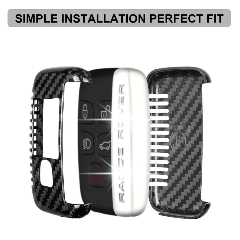 Чехол для ключей из углеродного волокна Land Rover Range Dsicovery LR4 HSE чехол Jaguar E-Pace F-Pace F-Type