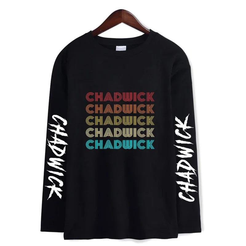 Футболки Chadwick Boseman женские повседневные футболки с длинным рукавом RIP принтом для