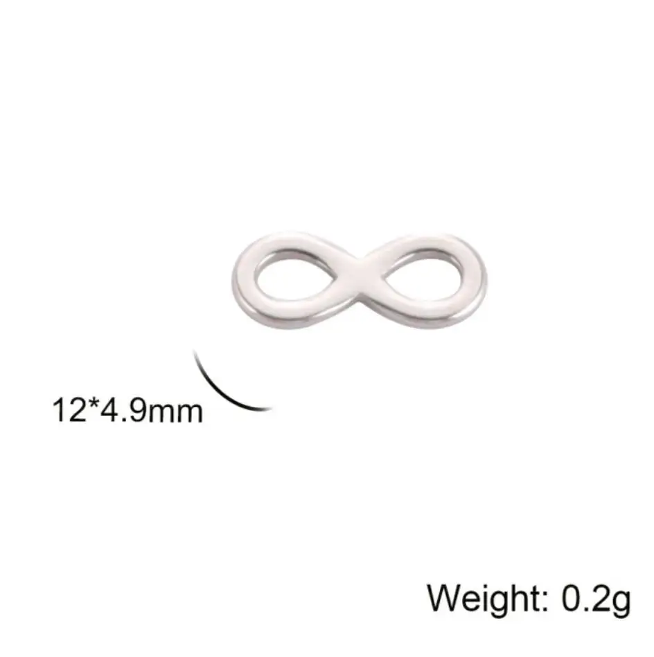 20 шт. нержавеющая сталь бесконечная 8 форма подвески разъемы застежка для DIY