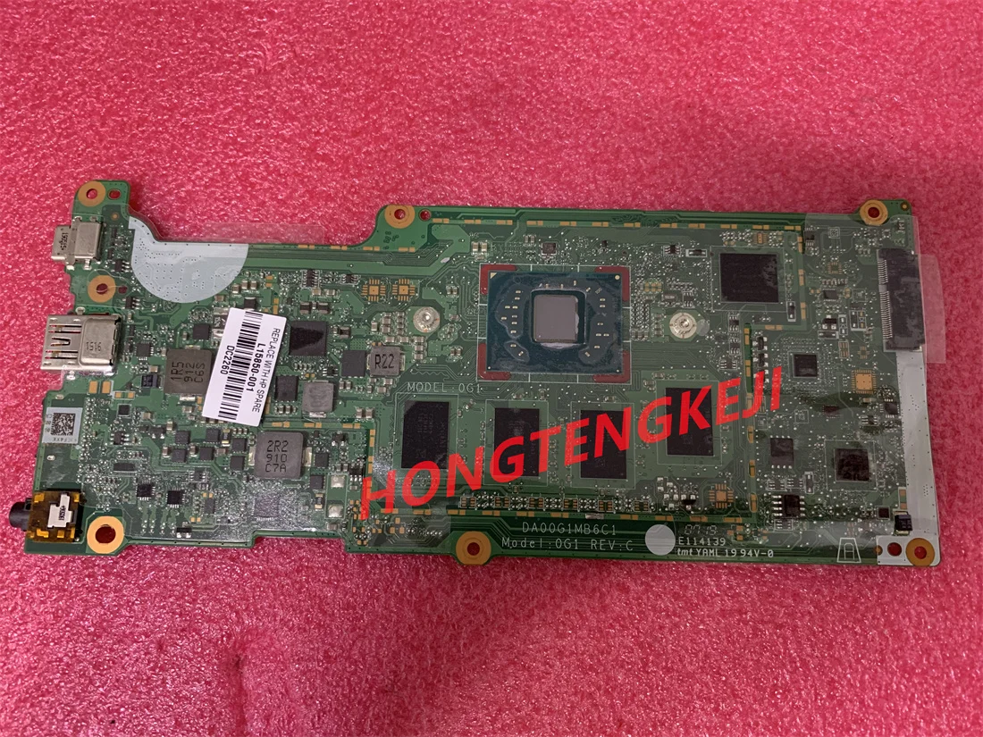 Подлинный б/у для ноутбука HP Chromebook 11 G6 EE L15850-001 Celeron N3350 1 ГГц 4 Гб 16 l15850-001 da00g1mb6c1 TESED OK