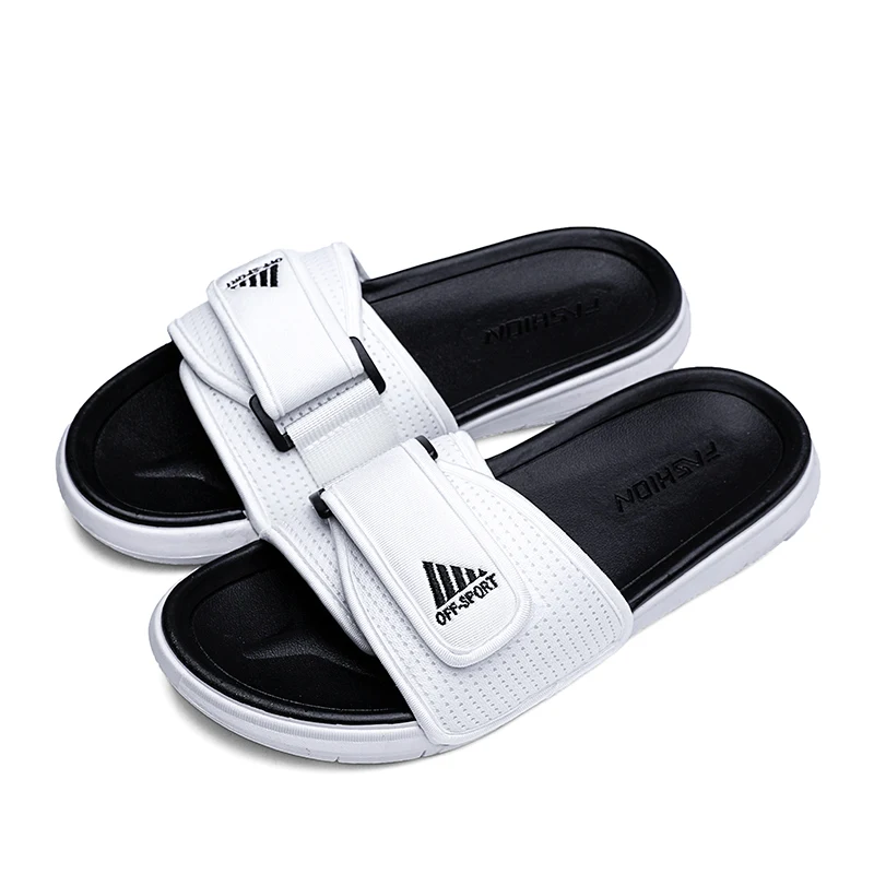 

Summer Men Sandals Outdoor Comfortable Soft Thick Platform Slippers Unisex Indoor Bathroom Home Non-slip Slides Beach Slippers