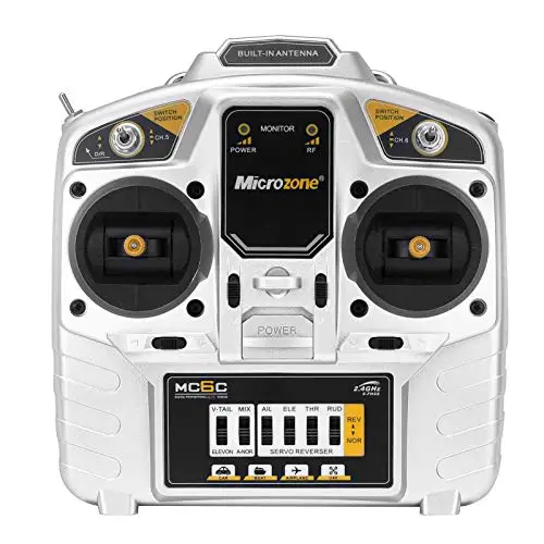 

Microzone FPV RC Drone Professional 2.4GHz Quadcopter Drones Accessories MC6C 6 Channel Radio Transmitter with Antena Receiver