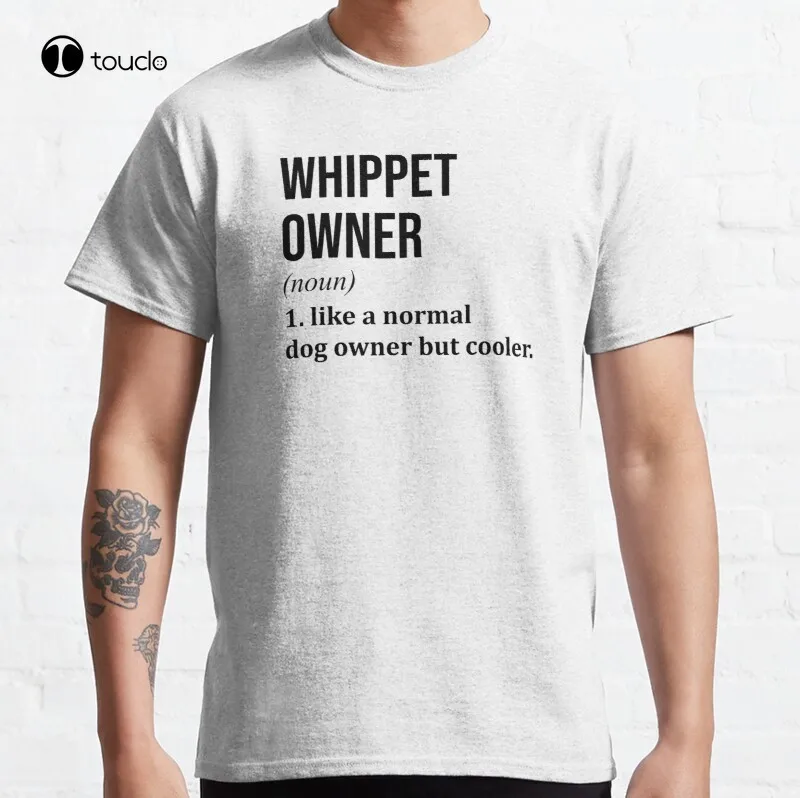 

New Whippet Dog Funny Whippet English Classic T-Shirt Cotton Tee Shirt S-5XL
