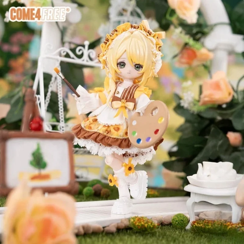 Фото Come4free 1/12 Комплект одежды для кукол Bjd Ob11: платье цвета хаки с цветовыми блоками, новинка в наличии №5