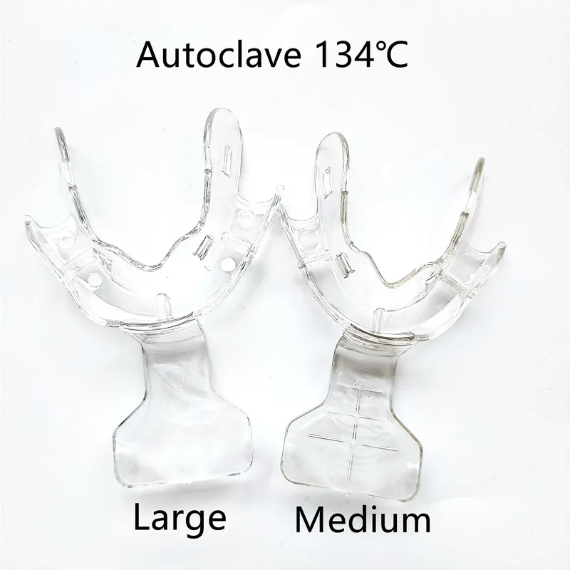 

Dental Frame Cut Back FCB Impression Trays Mandibular Denture Edentulous Jaw 135℃ Autoclave Clear