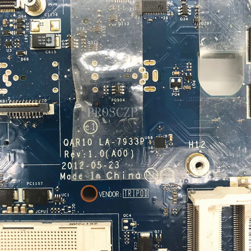 Оригинальная материнская плата для ноутбука M6700 6700 системная QAR10 модель SLJ8A GPU 100%