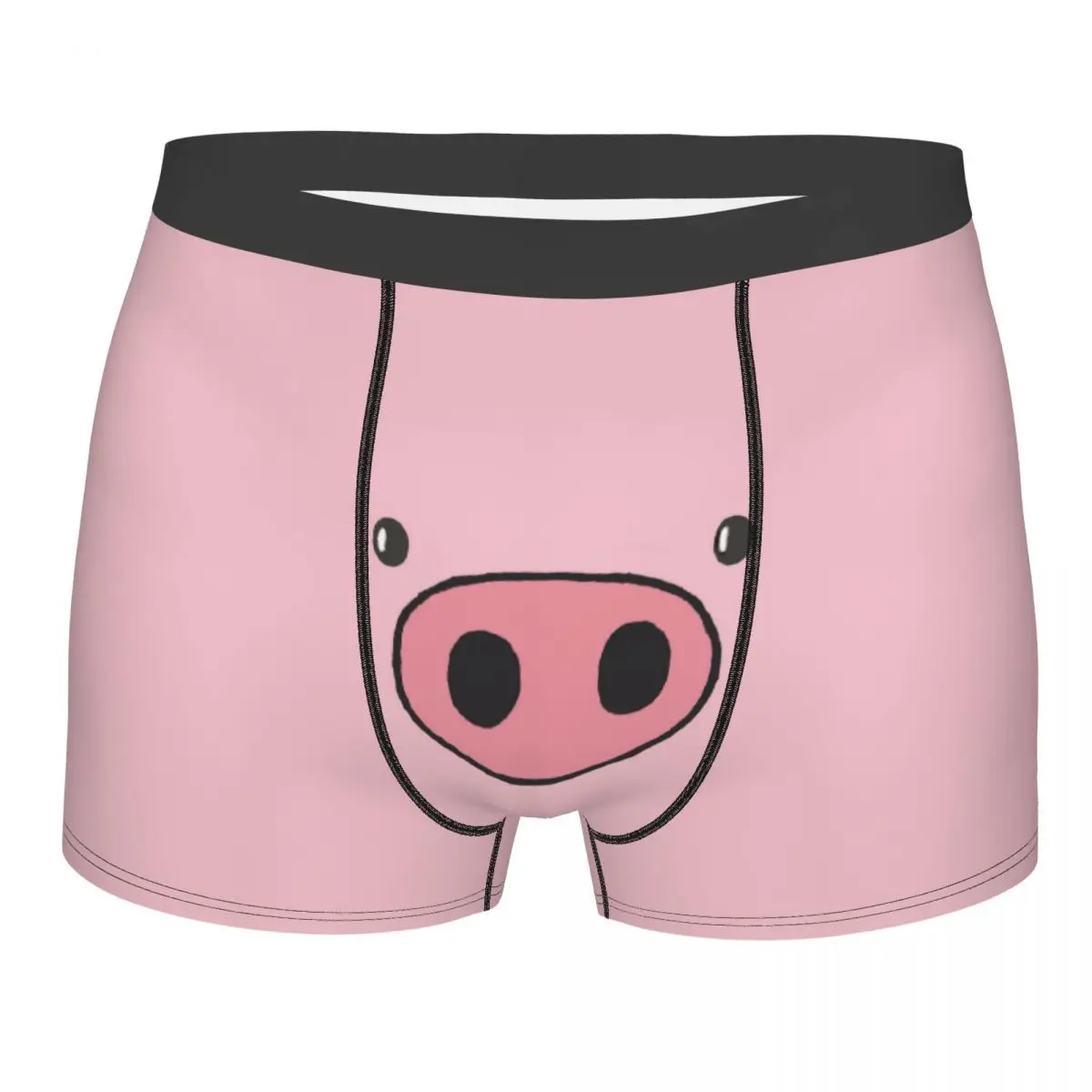 

Humor Boxer Cute Pig Shorts Panties Men Underwear Animals Lover Breathable Underpants for Homme Plus Size