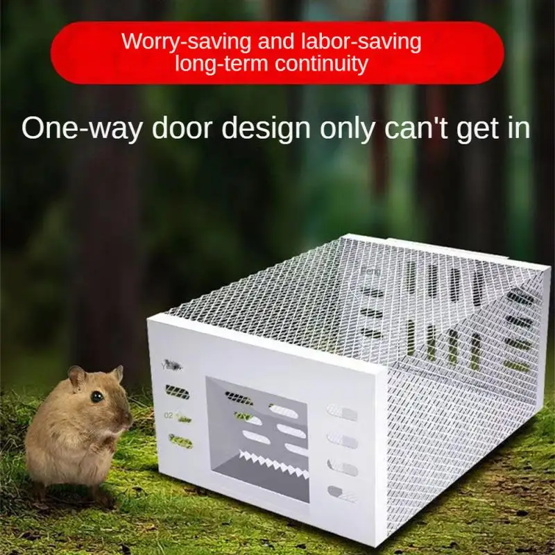 Continuous Cycle Mouse Trap Rat Catching Cage Mice Killer Automatic Indoor Outdoor Mouse Catching Tool