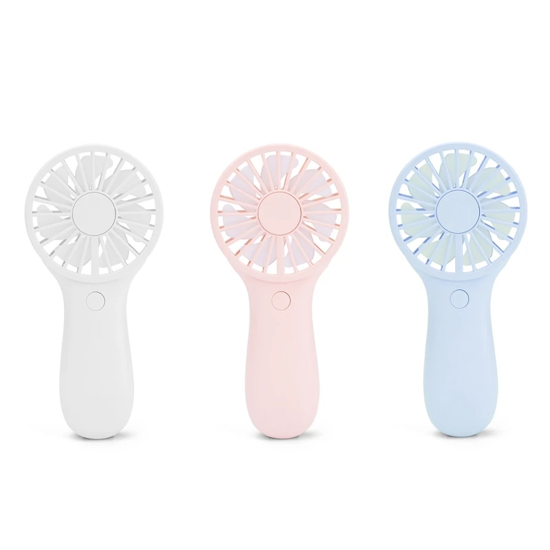 

Handheld Fan 3-speed Adjustable Wind Silent Desk Fan 3V AA Battery Powered Fan Summer Personal Fan for Valentine's Drop Shipping