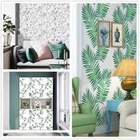 vinyl green leaf peel and stick wallpapers self adhesive contact paper removable waterproof wallpaper for furniture renovation