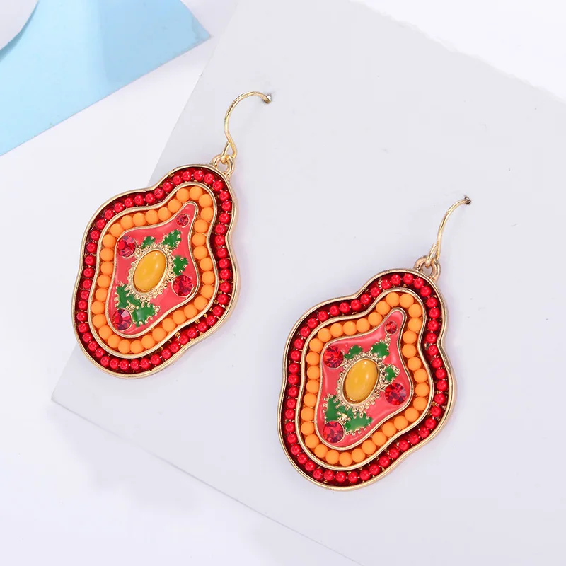 Новые богемные серьги винтажные ювелирные изделия висячие для женщин с бусинами