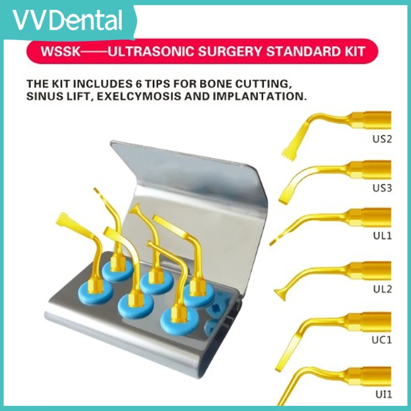 Насадки для стоматологического ультразвукового скалера VV стандартный комплект