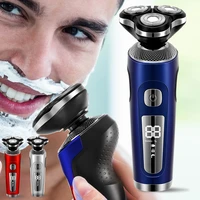 multi function electric shaver electric razor usb rechargeable shaving machine for men 3 blades portable beard trimmer clipper