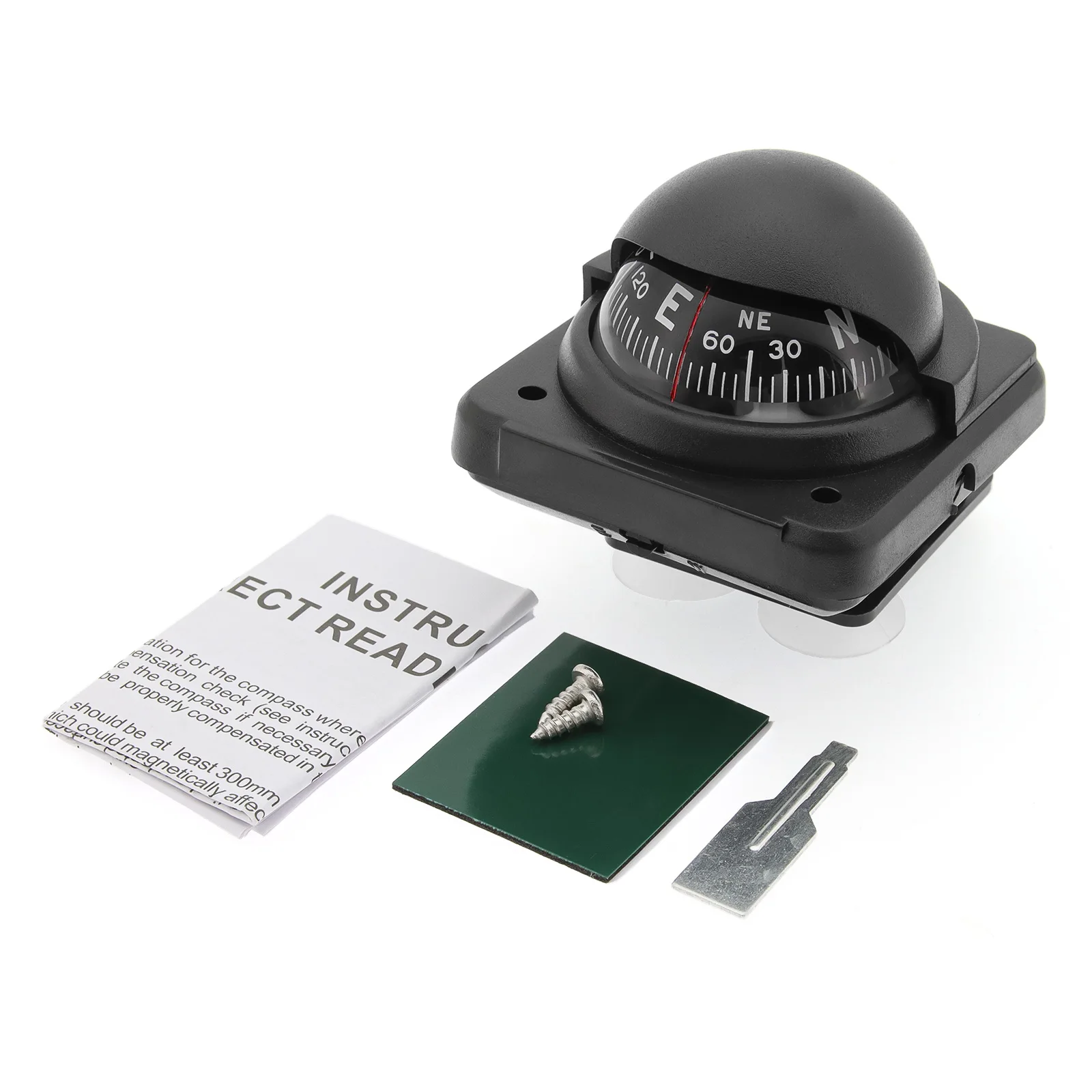 

Универсальный мини-направляющий шарик, навигационный компас на приборной панели автомобиля, регулируемый сферический направляющий компас на приборной панели для лодки, автомобиля