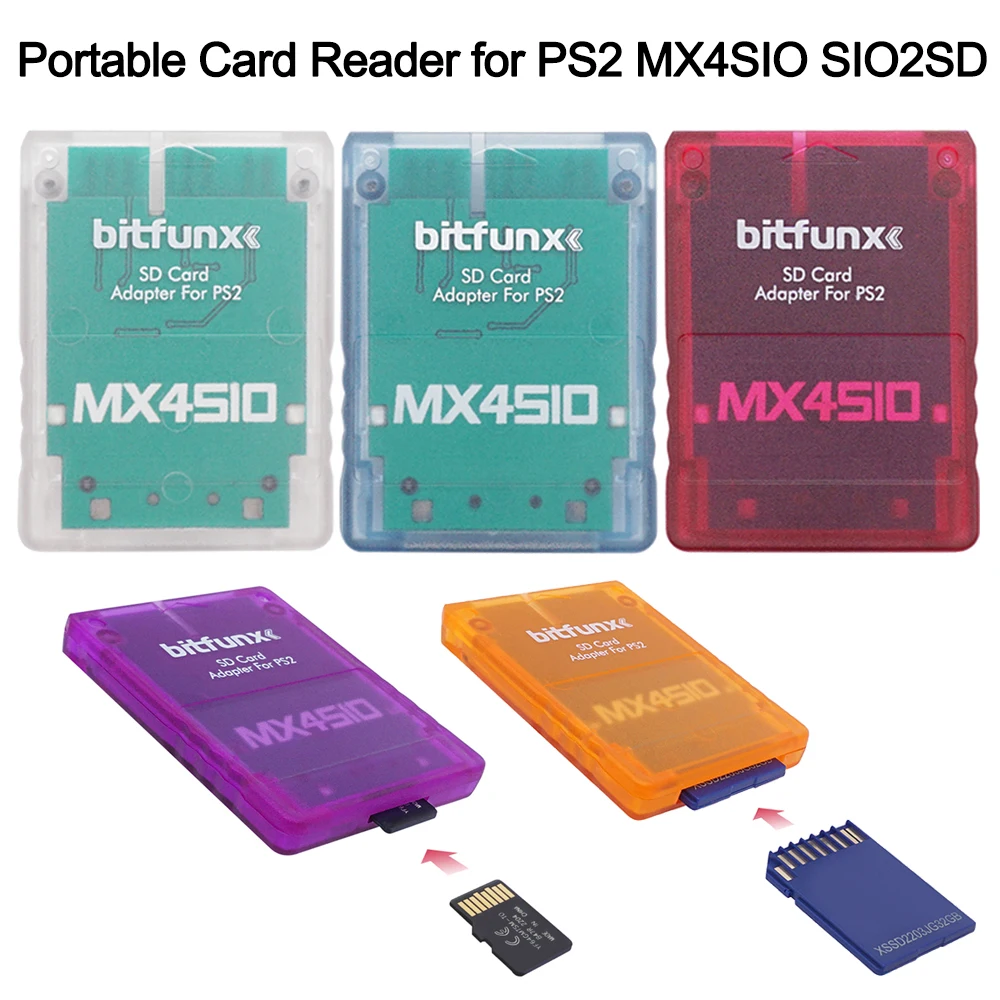 Для PS2 MX4SIO SIO2SD TF/SD адаптер карты памяти программа игровой прозрачный корпус