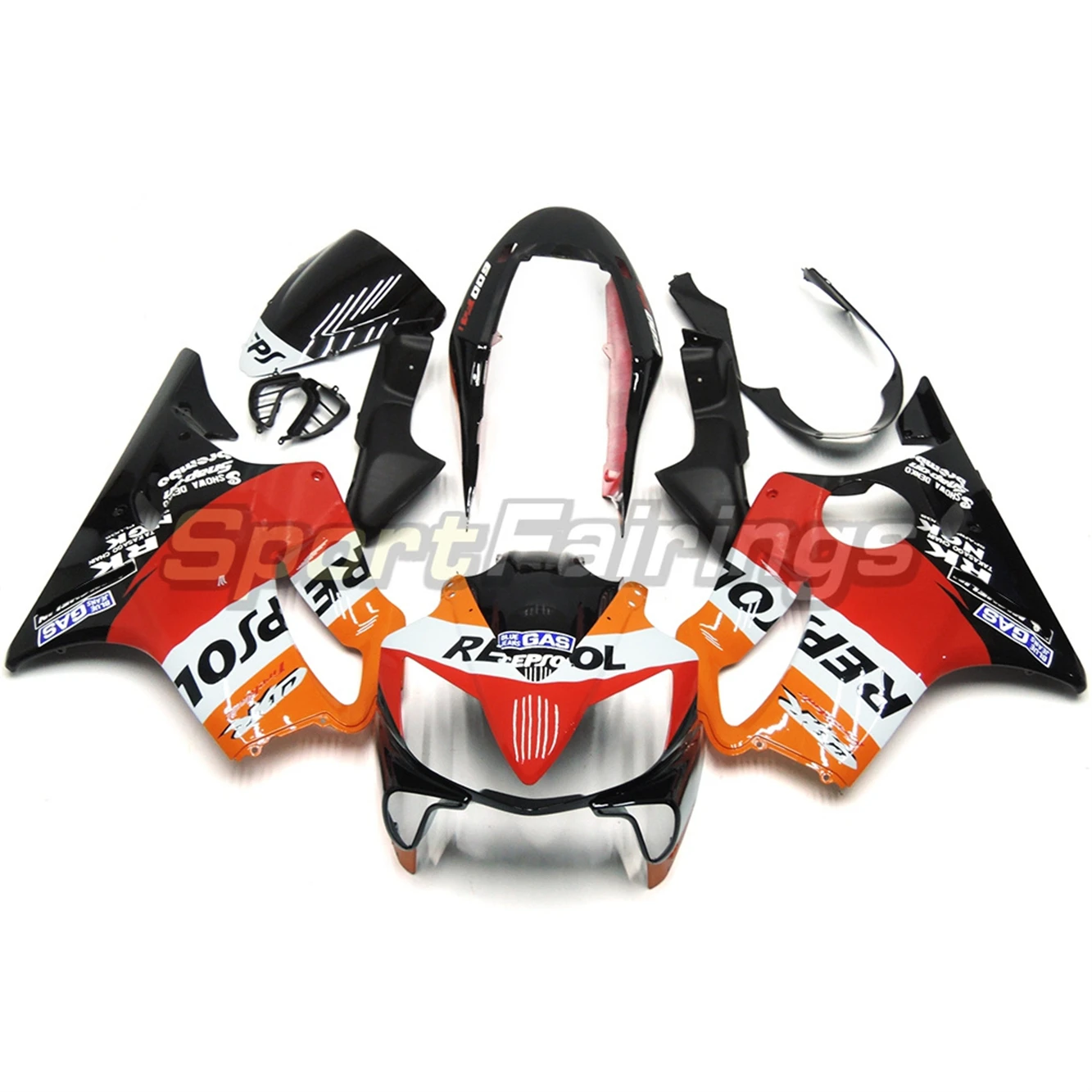 

Novo ABS Whole Motorcycle Fairings Kits Para HONDA CBR 600 CBR600 CBR600F F4I 2004 2005 2006 2007 Injection Carroçaria Acessório
