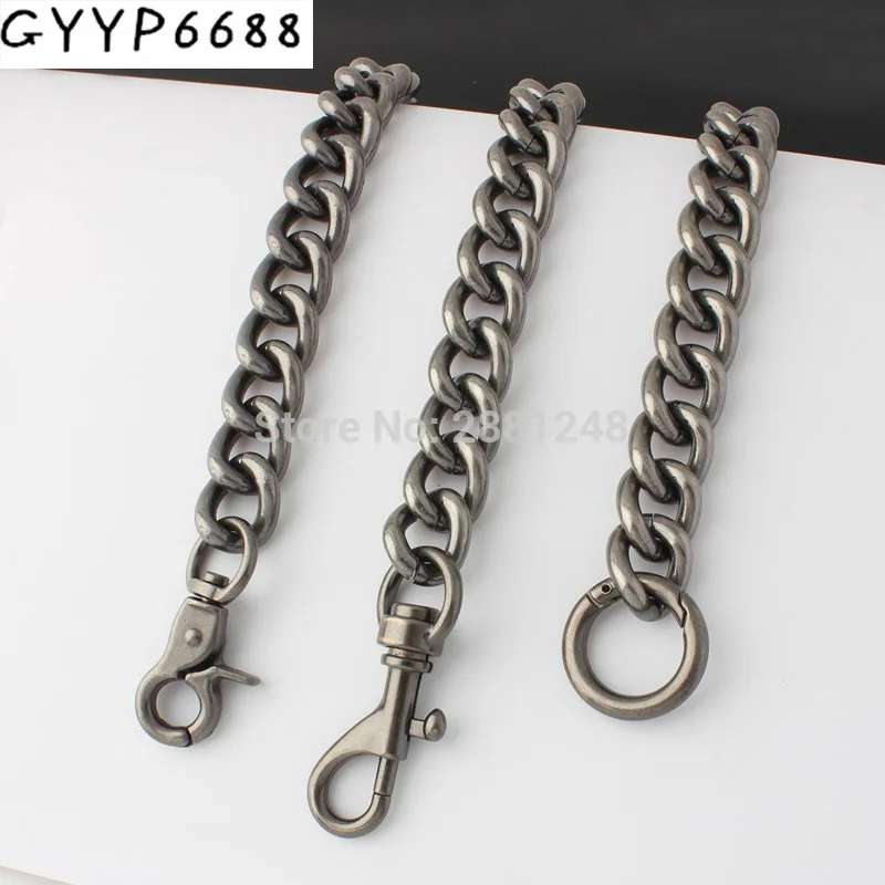 New old silver 17mm Aluminum Chain Roller metal Thick light weight chain for hand bags long strap replace