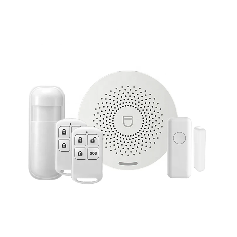 

WiFi 2.4G Wireless Intrusion Burglary Alarm System Hub with Sensors