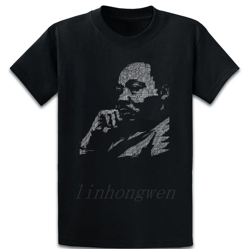 Футболка с изображением муравьев Martins L King я мечтал черного цвета интересная