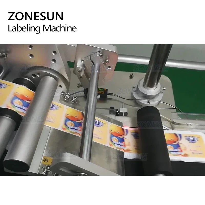 ZONESUN XL-T832 Автоматическая наклейка, клейкая плоскость, бирка B, пищевая бумажная книга, большая пластиковая пленка, этикетировочная машина для плоской упаковки (art.: 3920ce5d104f4) - 3920ce5d104f4
