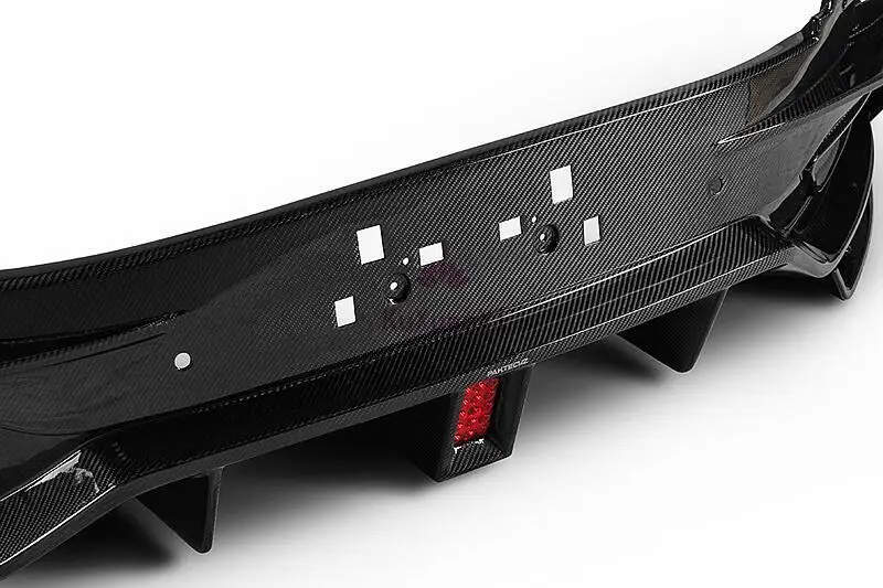 Pz сухой карбоновый Корпус Комплект Задний бампер губа задний диффузор для Aston Martin