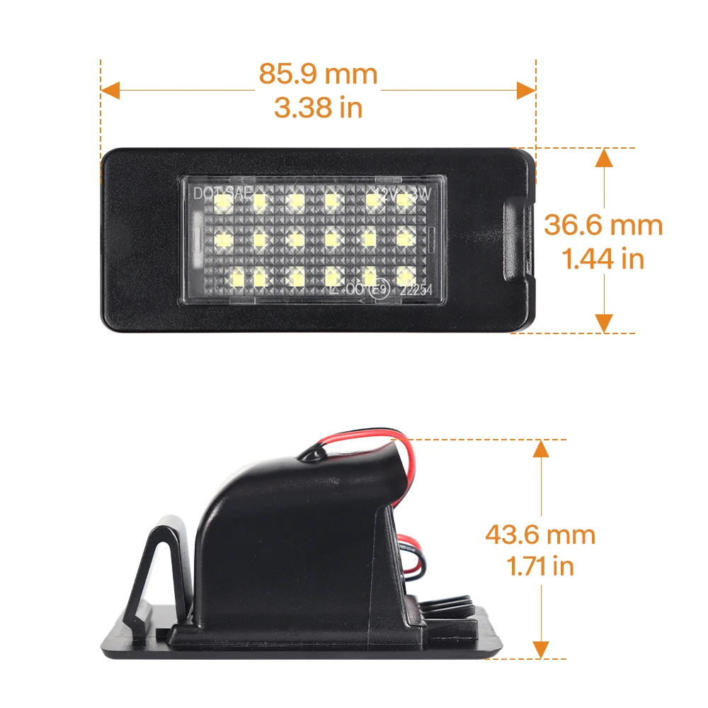 2 шт. светодиодный светильник номерного знака лампа заднего бампера для Chevrolet Malibu