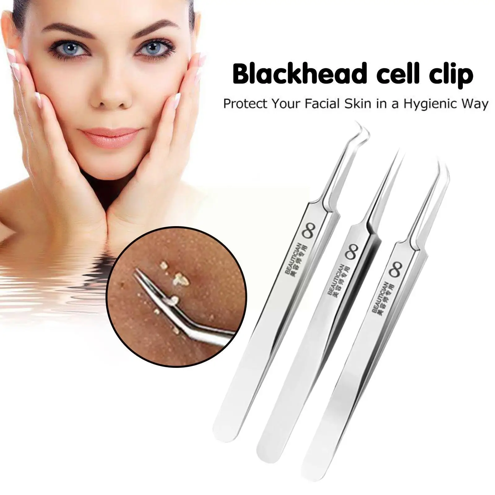 

Ультра-тонкий № 8/нет. Заколка для чёрных точек B3O0, 10 ячеек