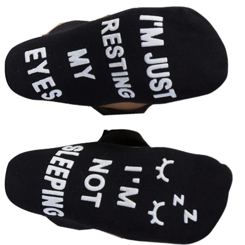 

Novelty Funny Saying Ankle Socks I Am Not Sleeping Resting Eyes Hosiery Gifts