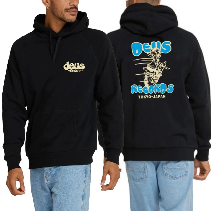 Y2K Новый весенне-осенний модный пуловер из чистого хлопка с буквенным принтом DEUS