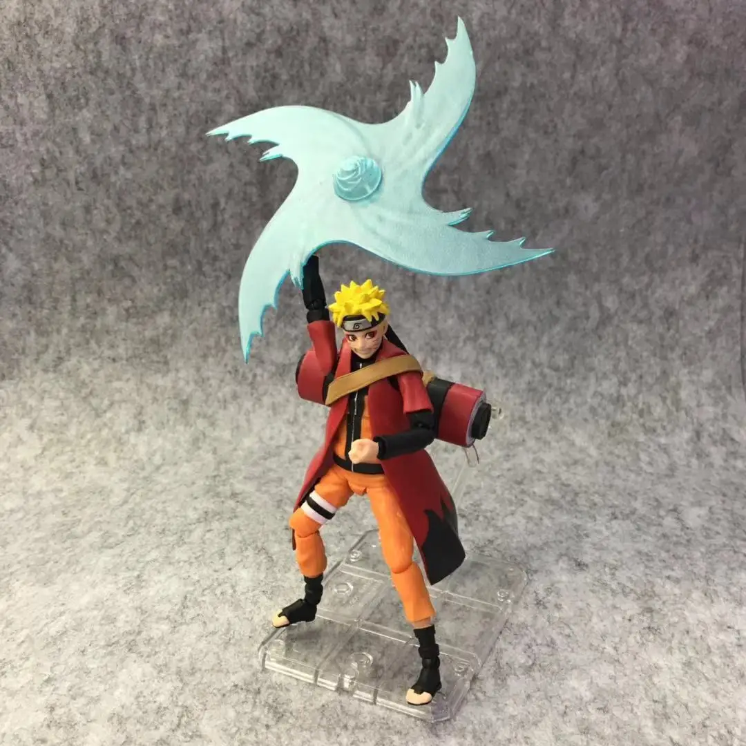 

Naruto Shippuden Shf Uzumaki Rasengan Action Figures Super Movable Joints Face Change Anime Figurines Birthday Gift Model Toys