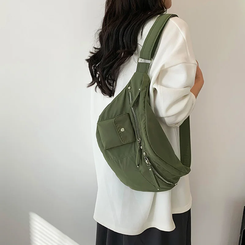 

Nylon Waist Bags for Women Fashion Large Capacity Waist Pack Student Shoulder Crossbody Chest Bag Casual Women Bag поясная сумка