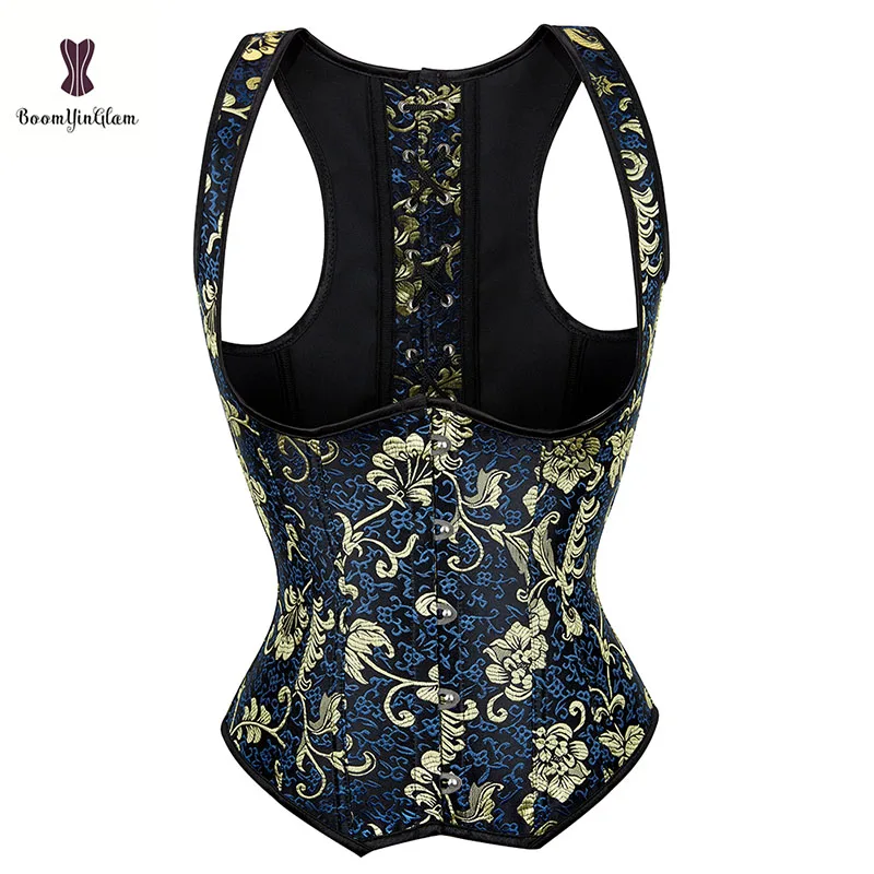 

Wholesale shoulder straps waist trianer slimming waist cinchers shaper steel boned corset body shaping vest for women 826#