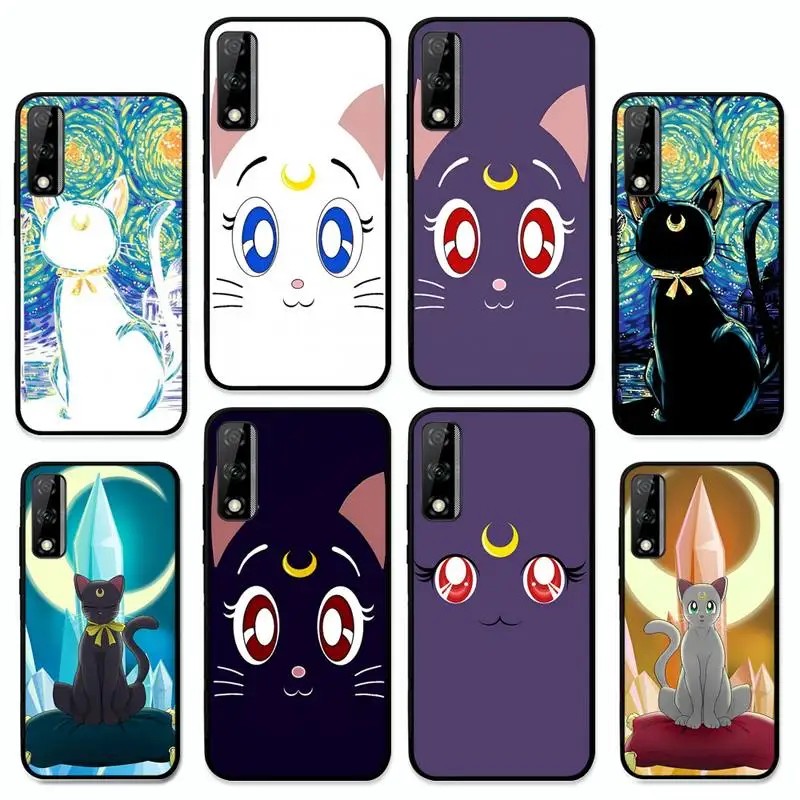 

BANDAI Sailor Moon cat Phone Case For Huawei Y9 Y8 Y6 Prime Y7 Pro Y8s Y5 Mate 20 Pro 10 lite Cover