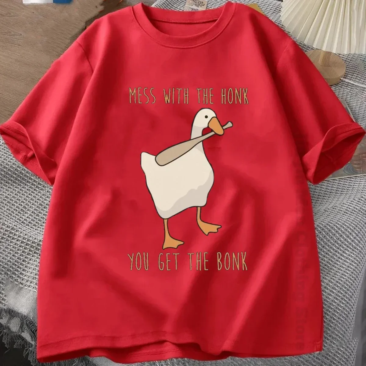 Футболка Мужская/Женская хлопковая свободного покроя модная забавная тенниска