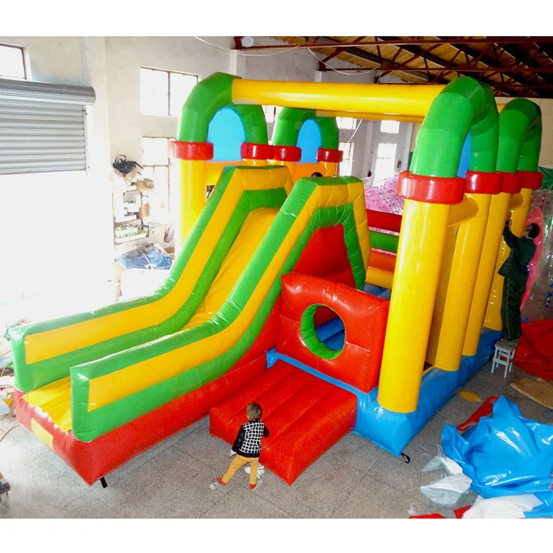 

Inflatable bounce house indoor playground equipment amusement park gift trampoline for children