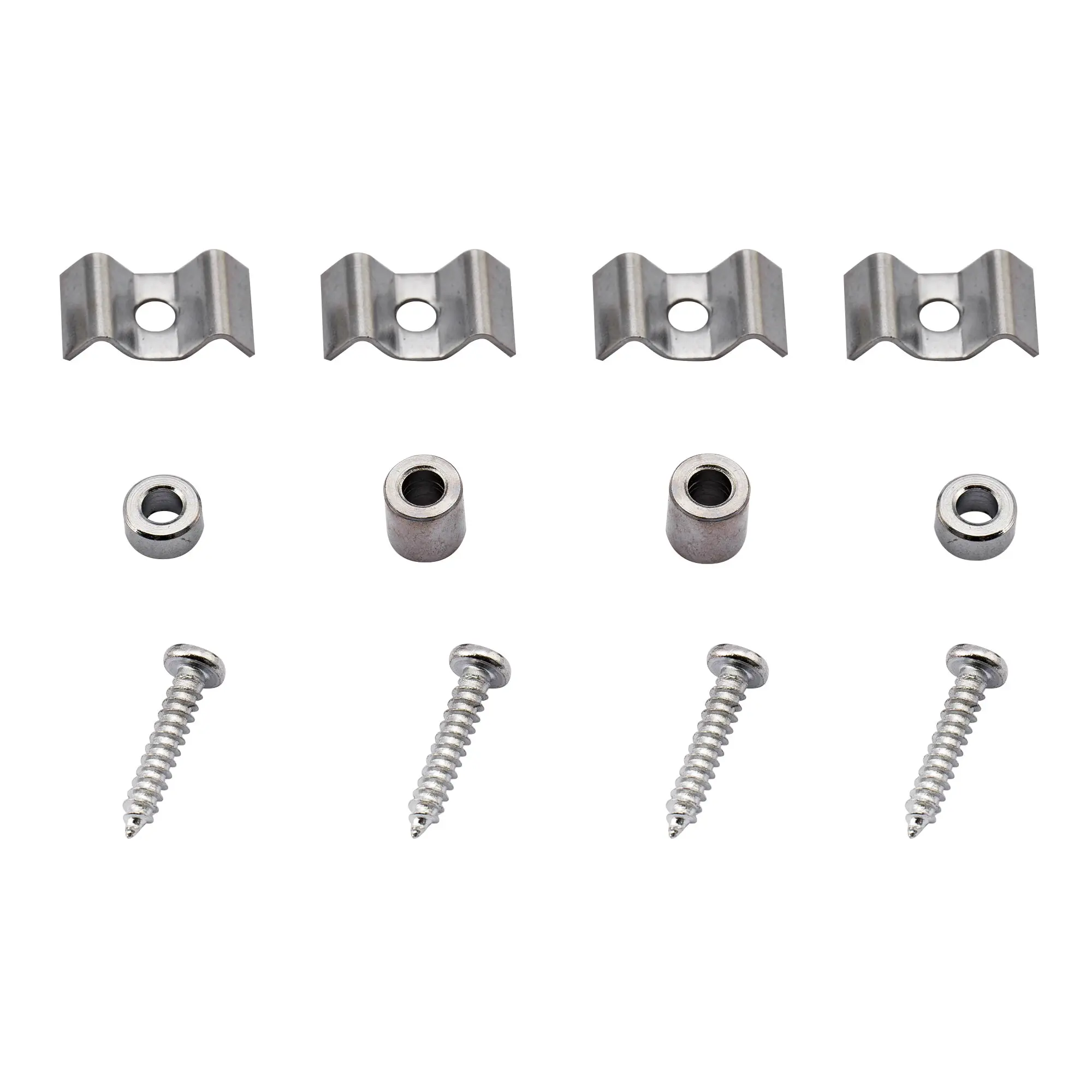 

Musiclily Металл Винтажный стиль струнные направляющие для СТРАТА или Squier Стиль гитары, хром (2 шт.)