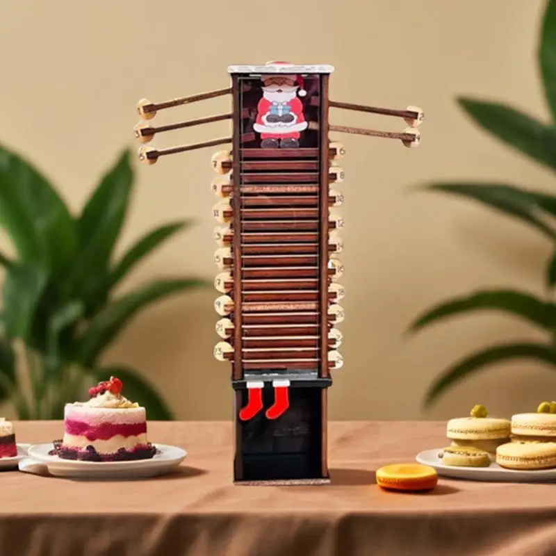 Календарь с Санта-Клаусом деревянное настольное украшение календарь обратным