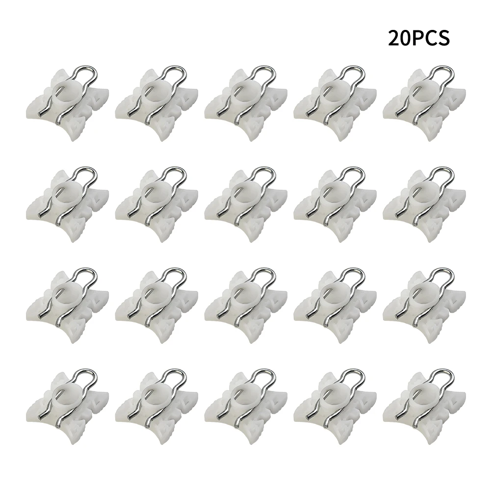 

20 Pcs Car Casement Regulator Sliding Pivot Clips White Window Lifter Fixing Clip For BMW E32 E34 E36 Z4 51321938884