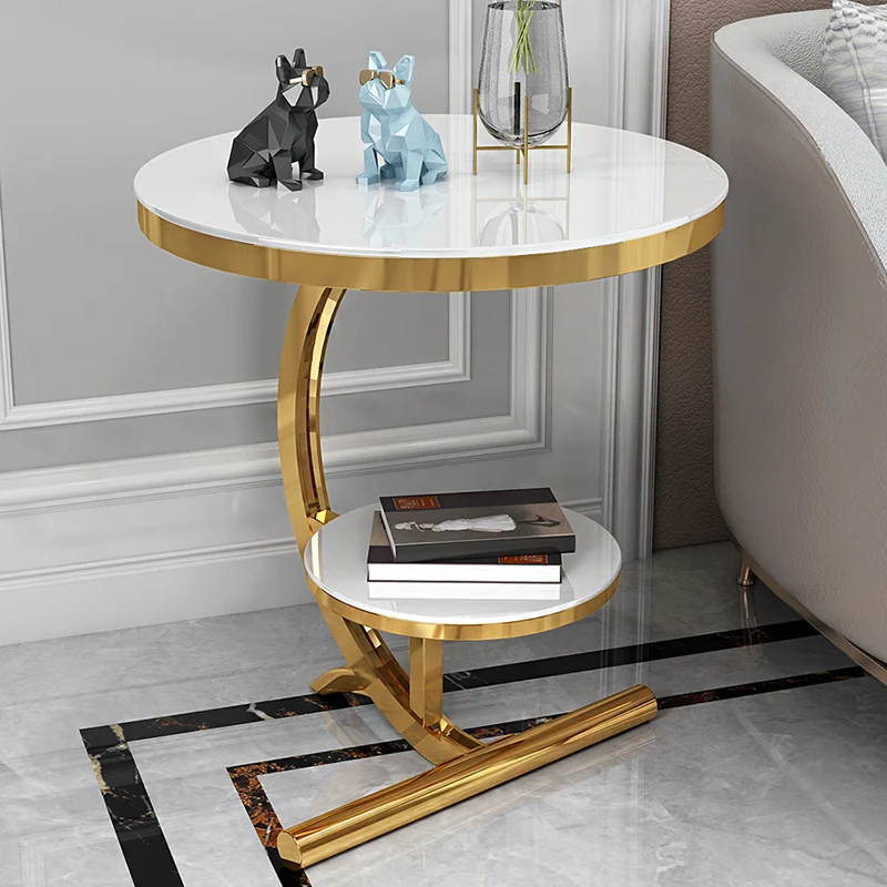 

Design Mini Coffee Tables Mesa Marble Gold Bedroom Metal Coffee Tables Luxuri White Stoly Do Jadalni Balcony Furniture WW50CT