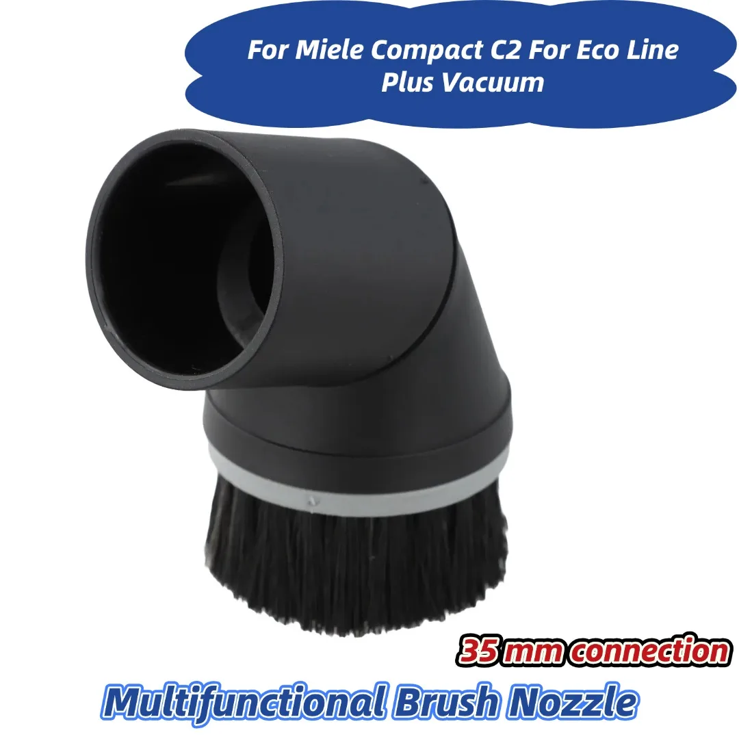 

1 шт., многофункциональная насадка для щетки с нейлоновой щетиной, 35 мм, соединение для Miele Compact C2, детали для пылесоса Eco Line Plus