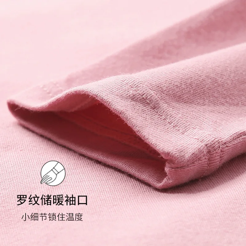 Autumn and Winter Pajamas Women's Thermal Underwear Suede Long Sleeve Undershirt Base Shirt Two-Piece Suit Home Wear