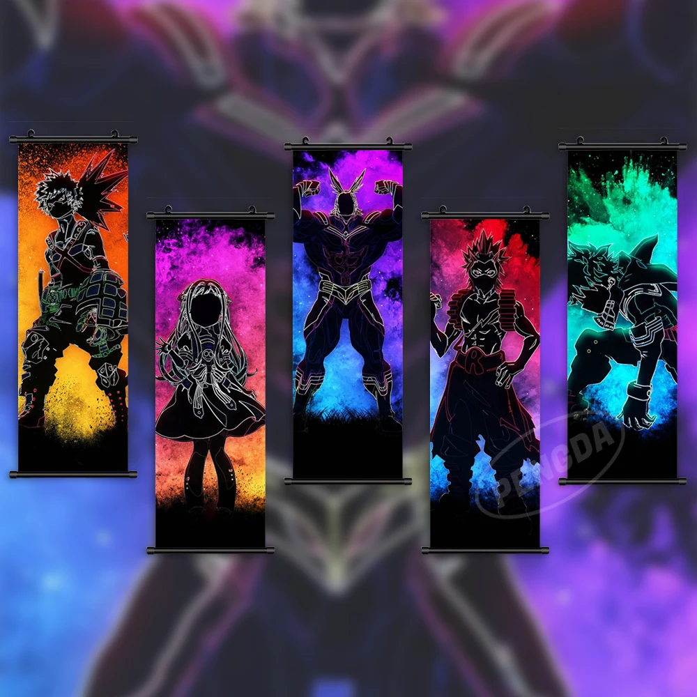 

Мой герой Академия настенное Искусство Холст Аниме картины мидория изюку картина Печать Bakugou Katsuki постер Висячие свитки домашний декор